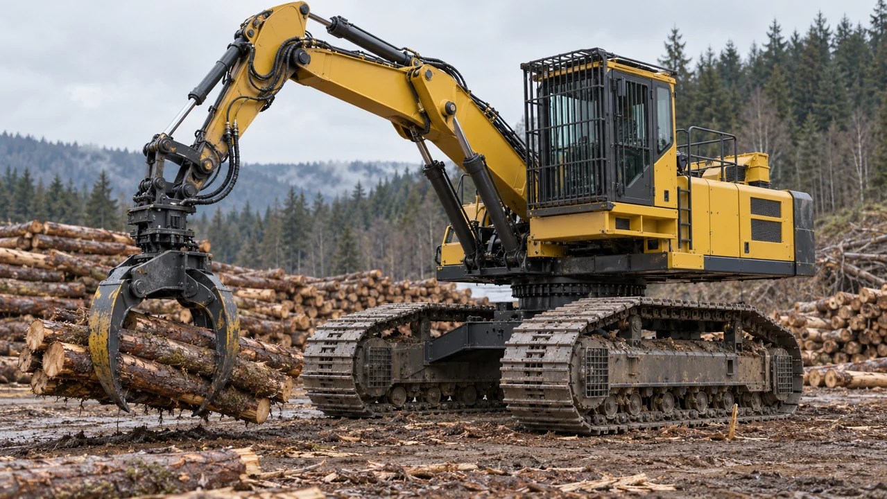 AI-generated representative forestry carrier equipment image