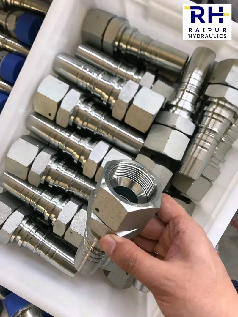 RHPL hose-end fitting photograph; does not establish fitting reusability
